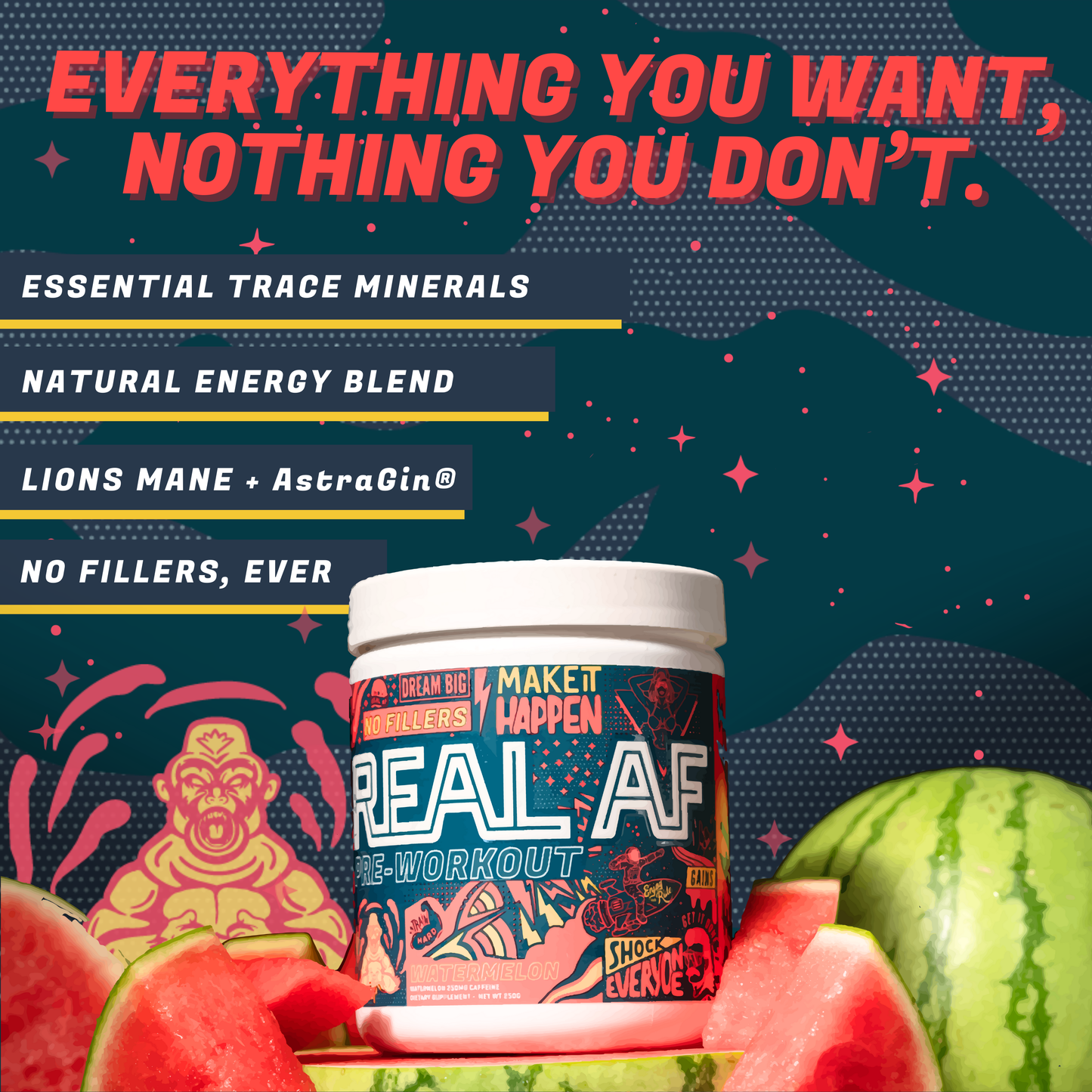 Real AF Pre-Workout Watermelon